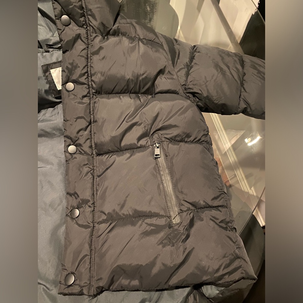 Zara Boys Black Puffer coat size 7 - Picture 7 of 8